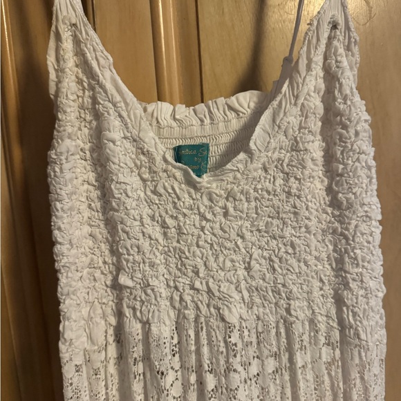 Chic Ivory Lace Maxi Dress - Picture 2 of 8